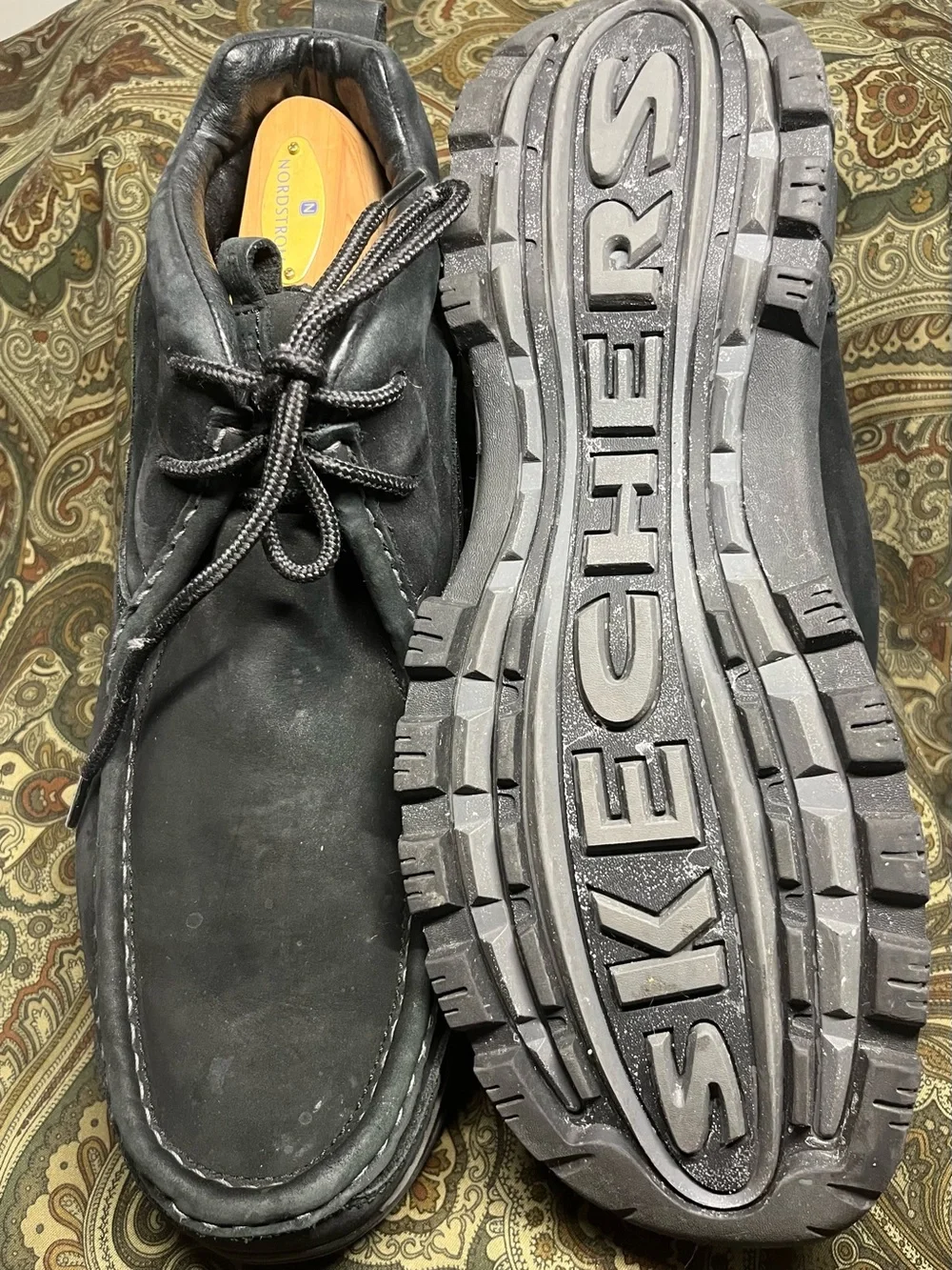 Skechers Men's Black Suede Chukka Boots 4099 - 12M